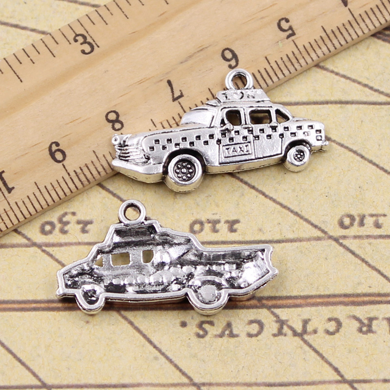 Jewelry Making York - จี้รูปรถแท็กซี่นิวยอร์ก 15 ชิ้น ขนาด 18x32 มม.