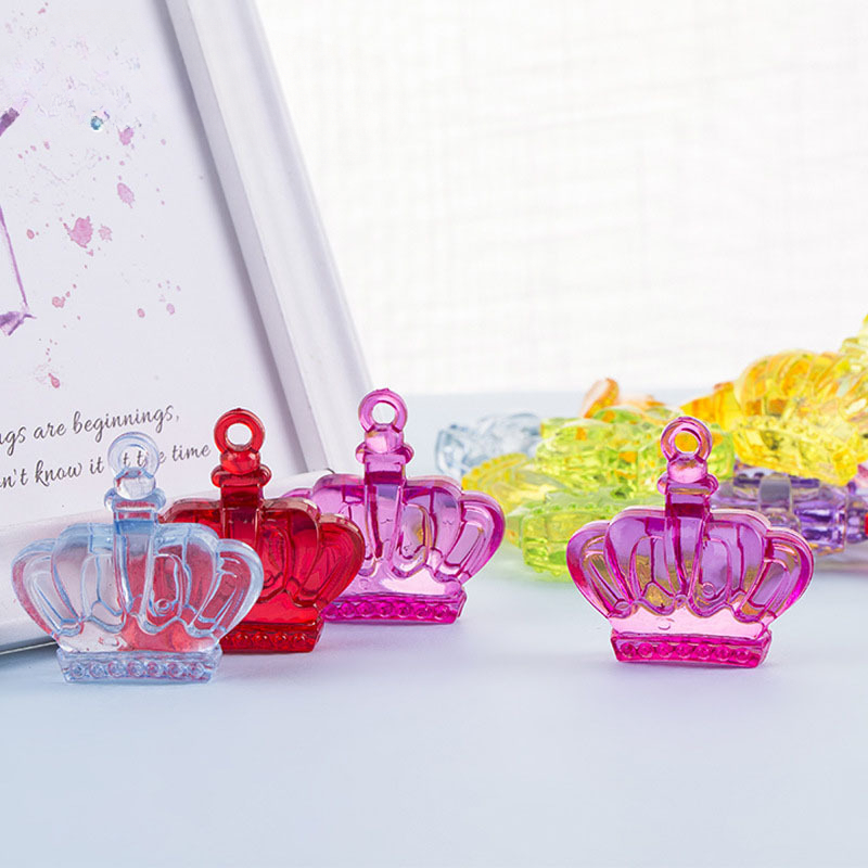 Jewelry Making Event - Camal 10PCS สีผสมอะคริลิคของเล่นมงกุฎเจ้าหญิงสาว Charm จี้สําหรับสร้อยคอเครื่องประดับทําค้นหาอุปกรณ์เสริม