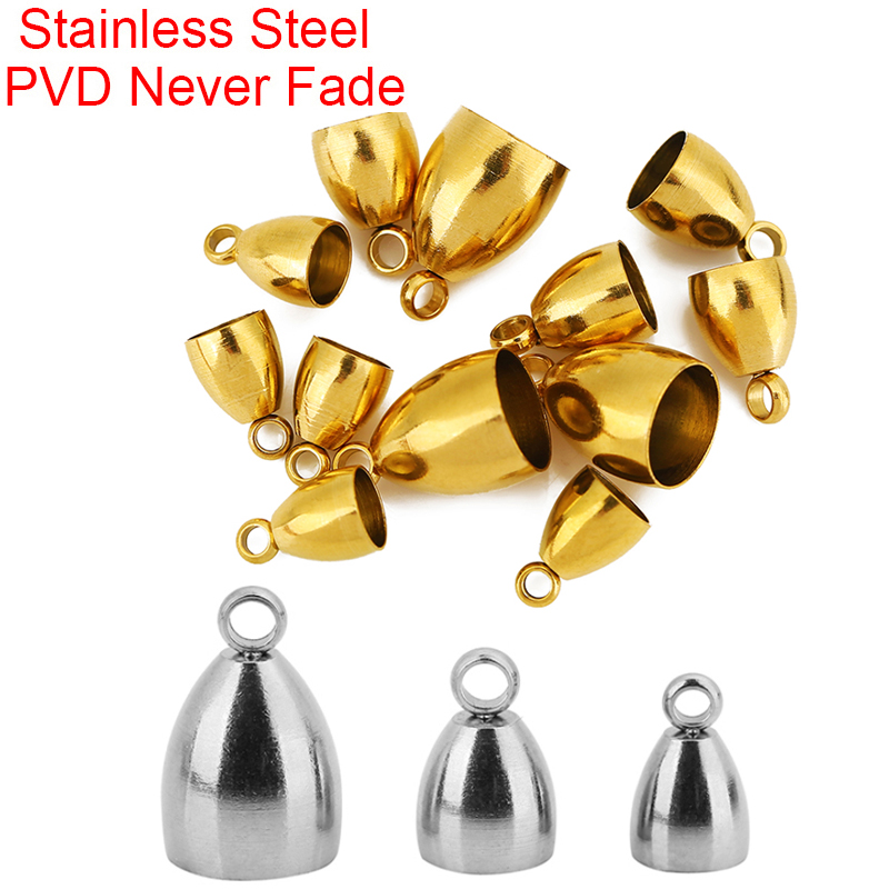 Jewelry Making Name - ตะขอเกี่ยวสายหนังสแตนเลสเคลือบ PVD ไม่ซีดจาง 10 ชิ้น ขนาด
