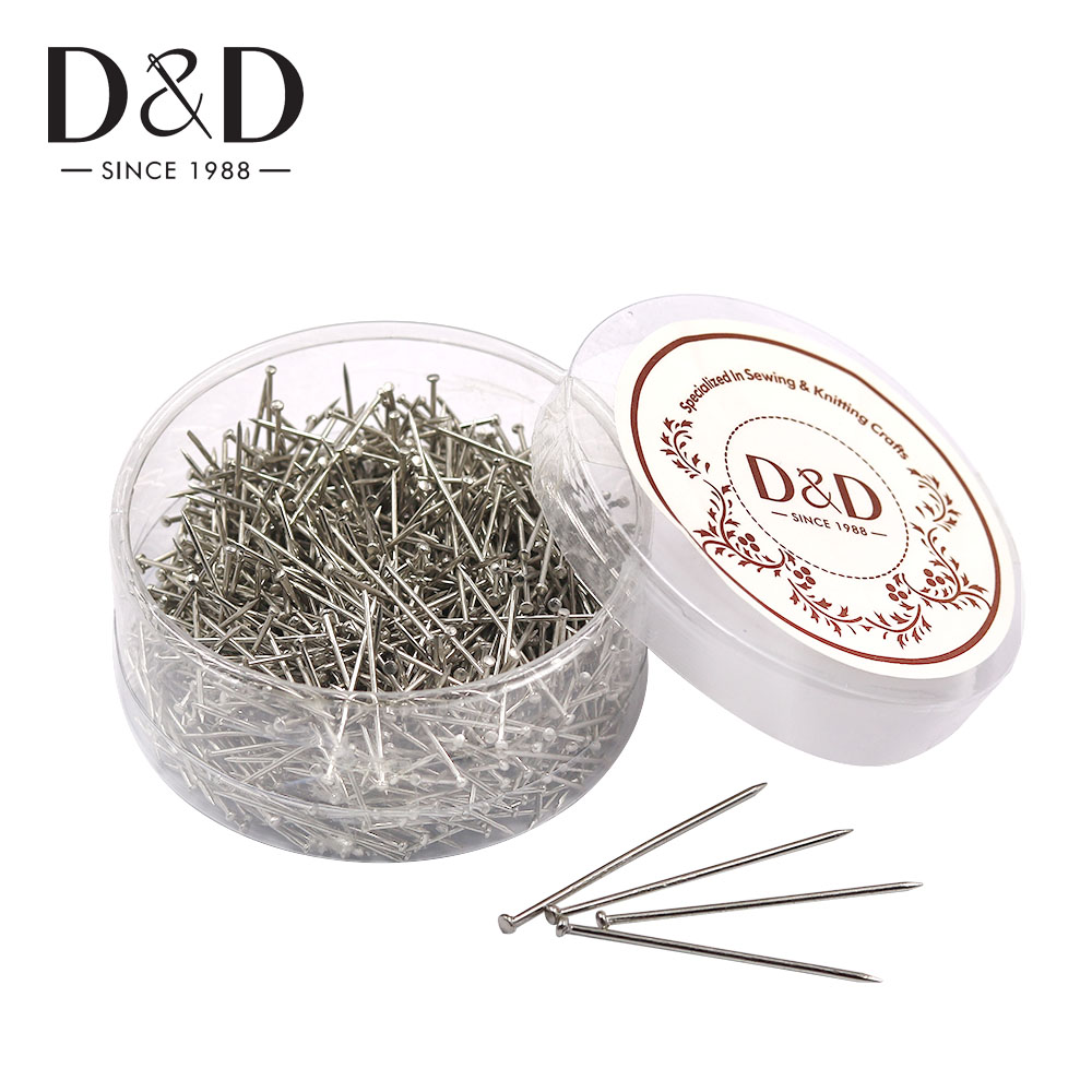 Jewelry Making Head Pins - 900Pcsสแตนเลส 26 มม.ตรงหมุดDressmaker Fineซาตินหัวจักรเย็บผ้าPinsสำหรับQuiltingเครื่องประดับทำDIYเครื่องมือ