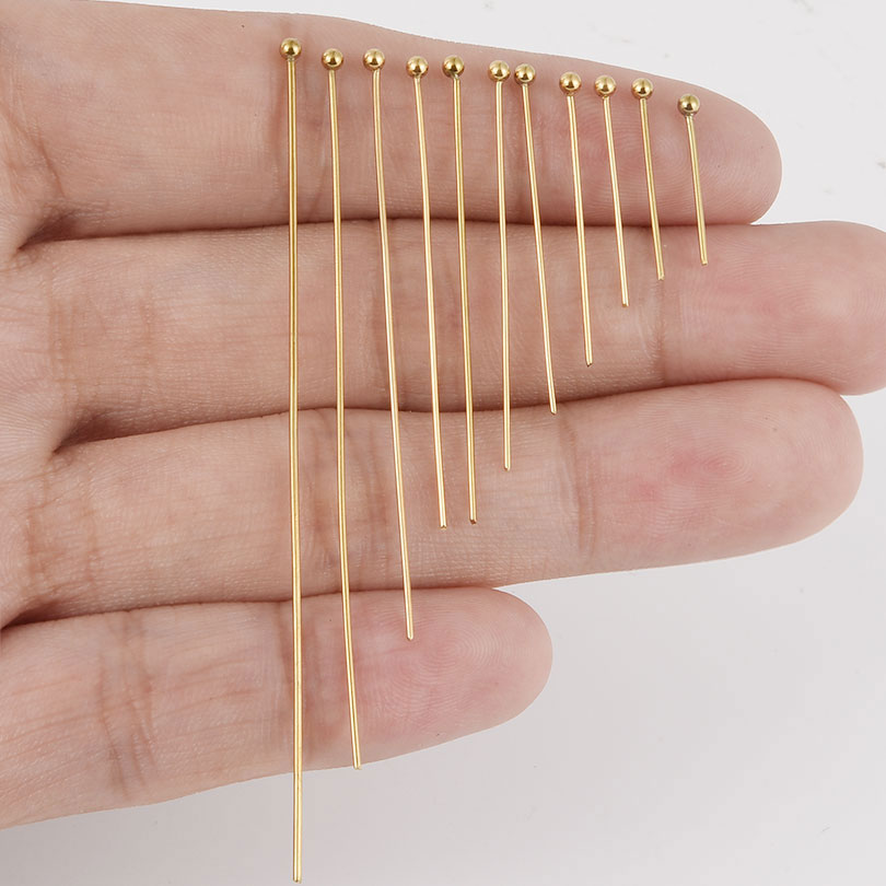 Jewelry Making Head Pins - หมุดหัวบอลสแตนเลส 200 ชิ้น สำหรับงานประดิษฐ์เครื่องประดับ DIY ต่างหู
