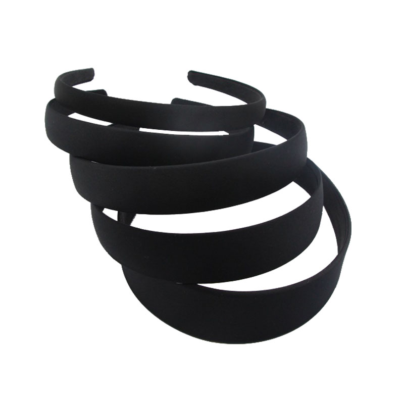 Jewelry Making Adults - 4pcs สีดําเรียบง่ายกว้างผม 1.5 2 2.5 3