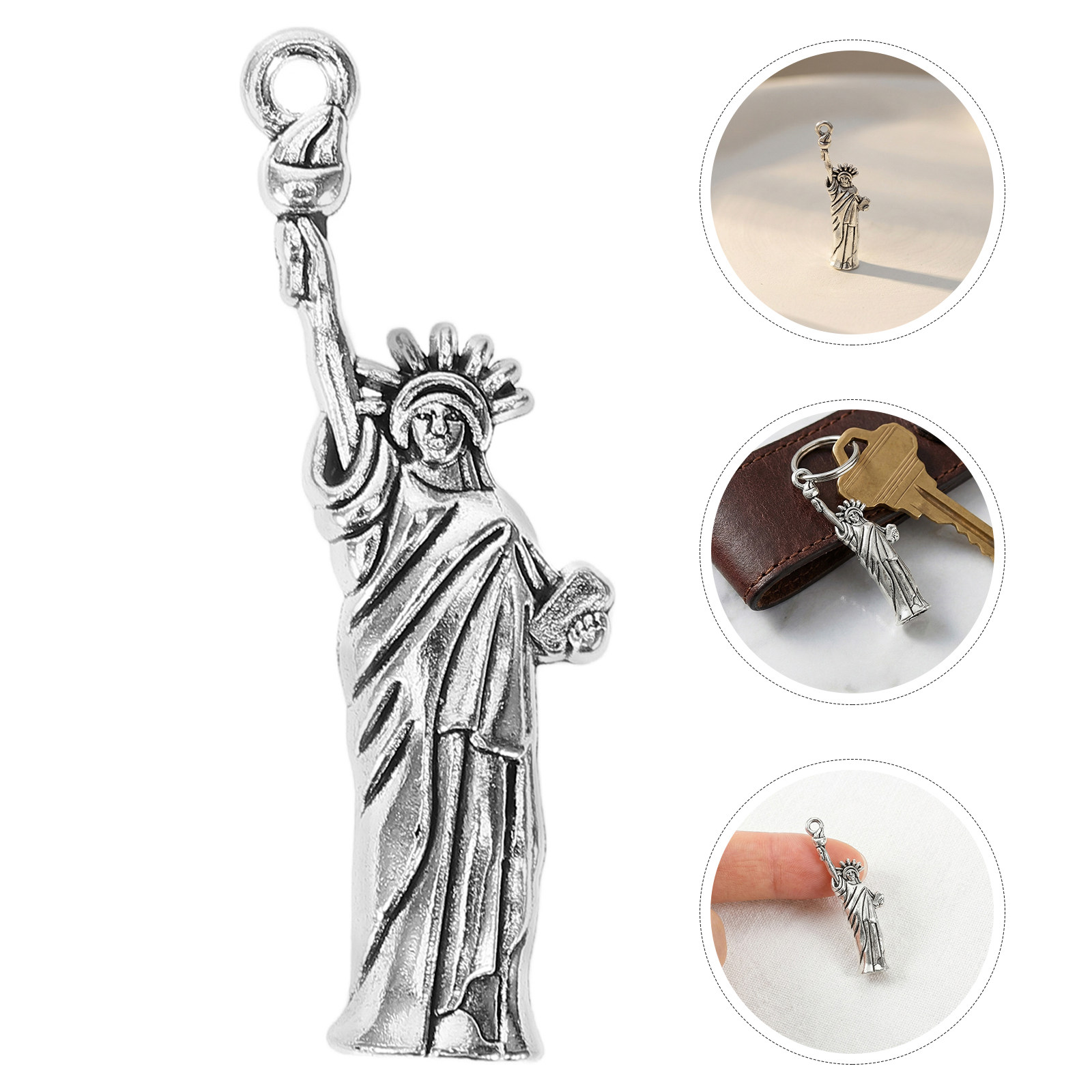 Jewelry Making York - ชุด 50 ชิ้น จี้รูปเทพีเสรีภาพ วัสดุอัลลอยด์ ของที่ระลึกจากนิวยอร์ก