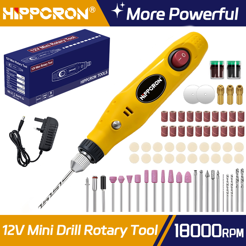 Jewelry Making Drill - ฮิปครอน ปากกาเจาะไฟฟ้าแบบมือถือขนาดเล็กพร้อมปลั๊ก UK, เครื่องเจียรขัดเงางานไม้เครื่องประดับแกะสลักแก้วโลหะ