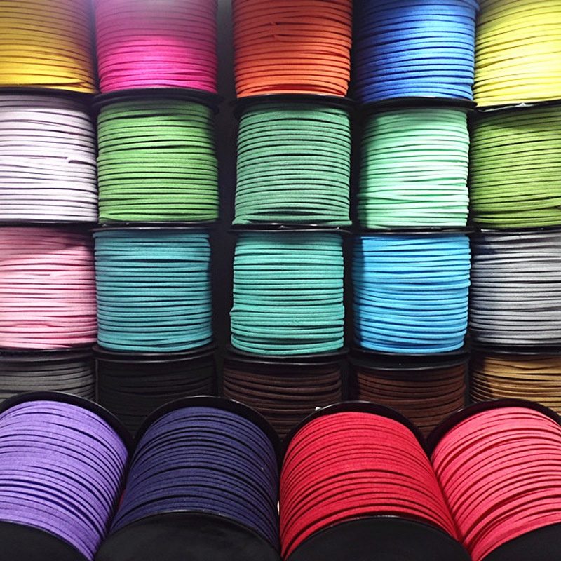 Jewelry Making Event - ลูกไม้หนังกลับสังเคราะห์สีผสม, ลูกไม้หนังสำหรับเสื้อผ้า, รองเท้า, ทำเครื่องประดับ, จัดส่งฟรี, โปรโมชั่น,