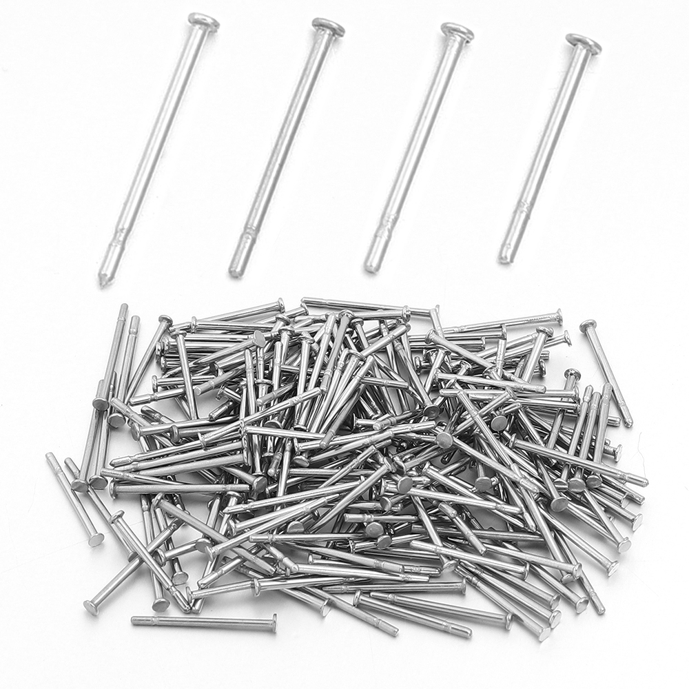 Jewelry Making Head Pins - 200 ชิ้น/ล็อต หมุดต่างหูหัวแบนสแตนเลส 316 ฐานหมุดเปล่าสำหรับทำต่างหู DIY