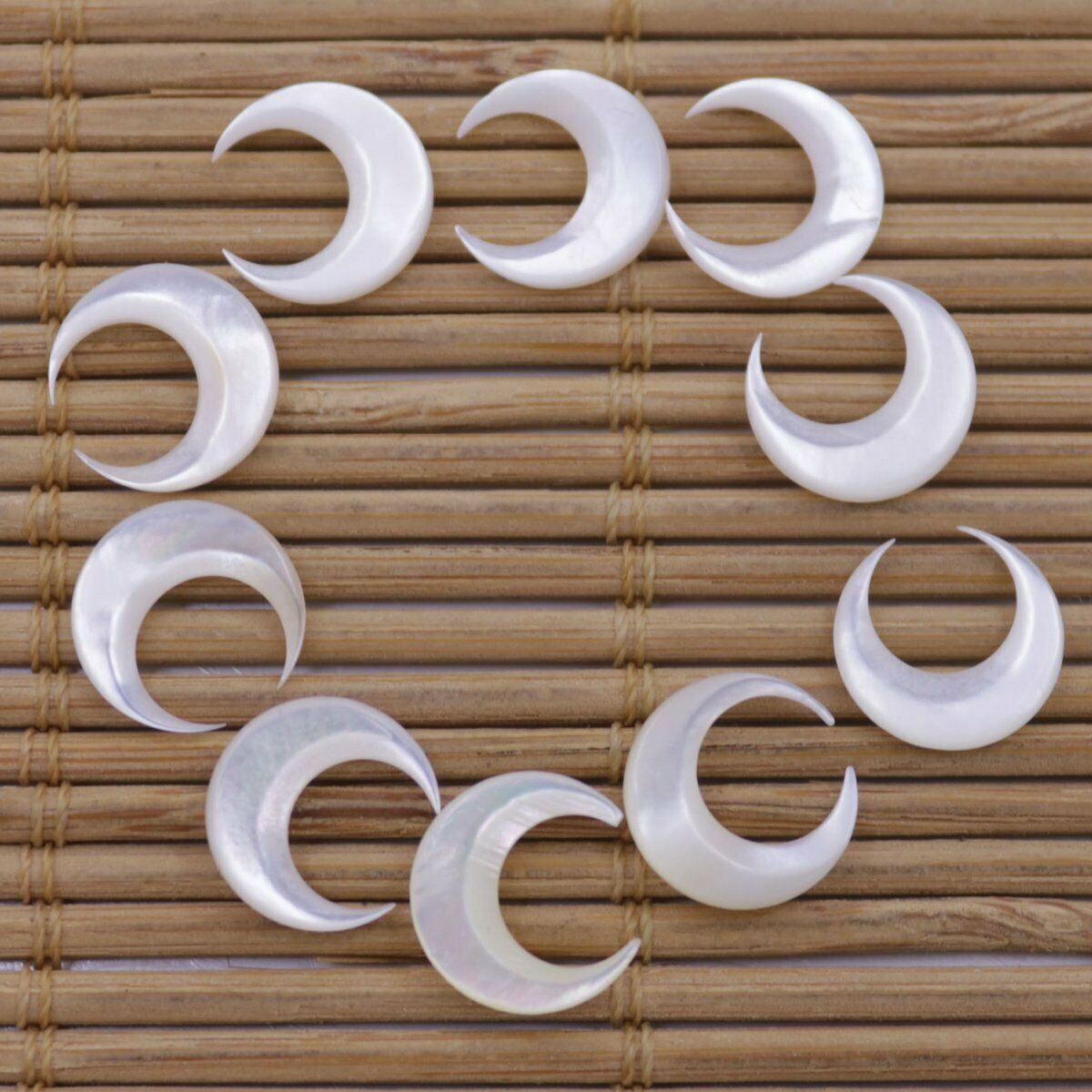Jewelry Making Drill - 10 ชิ้น ชุดตกแต่งเล็บ 3 มิติ รูปทรงพระจันทร์