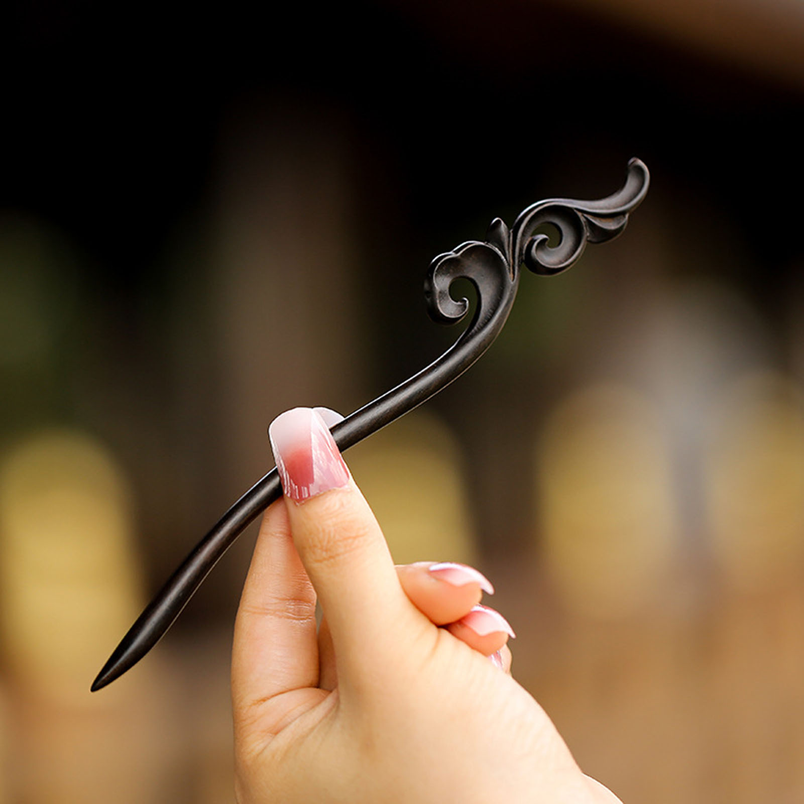 สไตล์จีนผม Minimalist ไม้จันทน - Jewelry Making Adults บทวิจารณ์และราคา