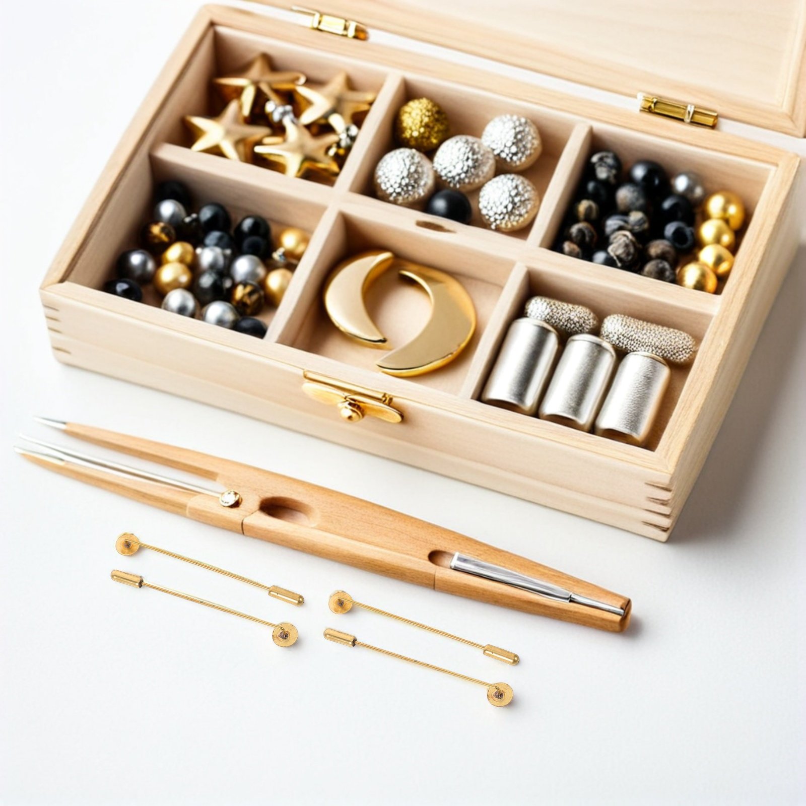 50 ชุด ถาดกลมแบนทองแดงแท้ สำหร - Jewelry Making Head Pins บทวิจารณ์และราคา