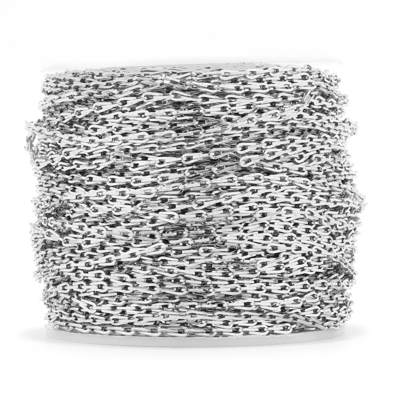 1เมตรสแตนเลสสตีล Rolo สายโซ่สแ - Jewelry Making Paris บทวิจารณ์และราคา