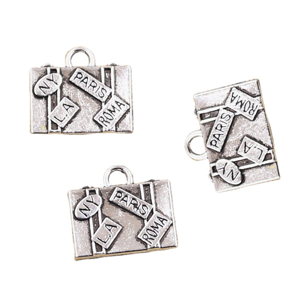 10Pcs Charmsกระเป๋าเดินทางNew  - Jewelry Making York บทวิจารณ์และราคา