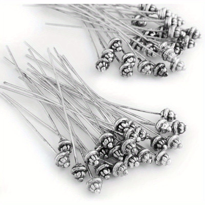 10 ชิ้น 55 มม./2.17 นิ้ว เข็มห - Jewelry Making Head Pins บทวิจารณ์และราคา