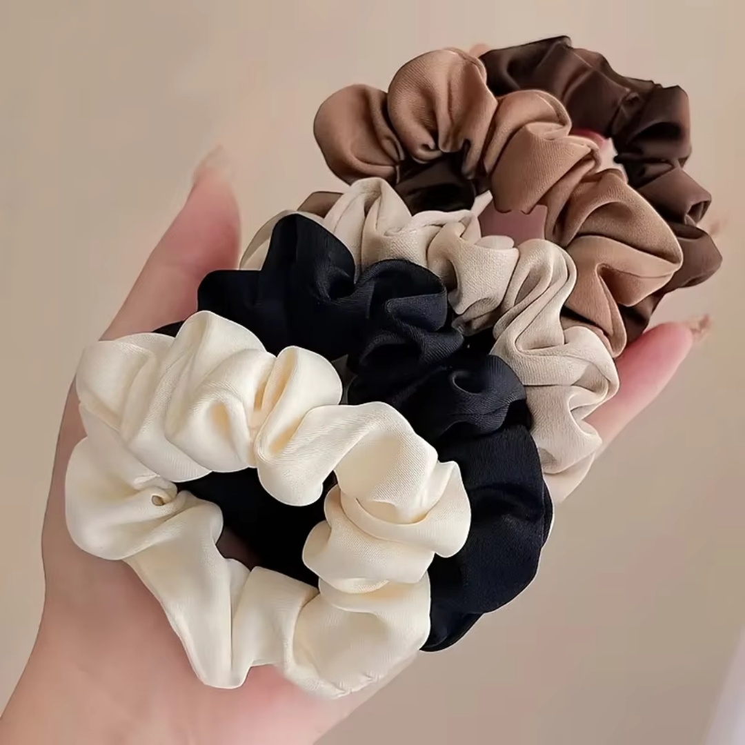 ยางรัดผมผ้าซาติน 5 ชิ้น ยางรัด - Jewelry Making Adults บทวิจารณ์และราคา
