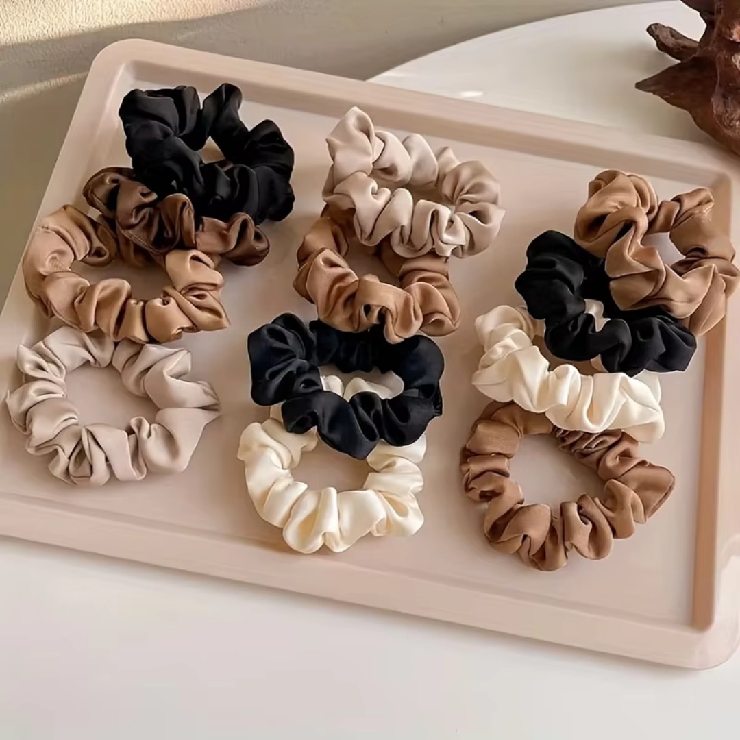 ยางรัดผมผ้าซาติน 5 ชิ้น ยางรัด - Jewelry Making Adults บทวิจารณ์และราคา