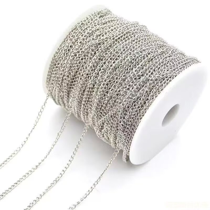 โซ่ต่อขยายสร้อยคอสแตนเลส 5 เมต - Jewelry Making Event บทวิจารณ์และราคา