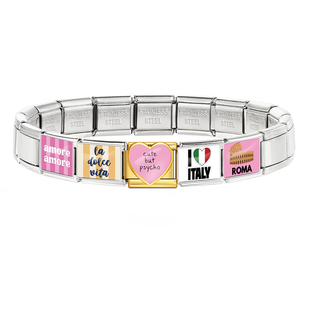 สร้อยข้อมือสแตนเลส สไตล์อิตาลี - Jewelry Making Rome บทวิจารณ์และราคา