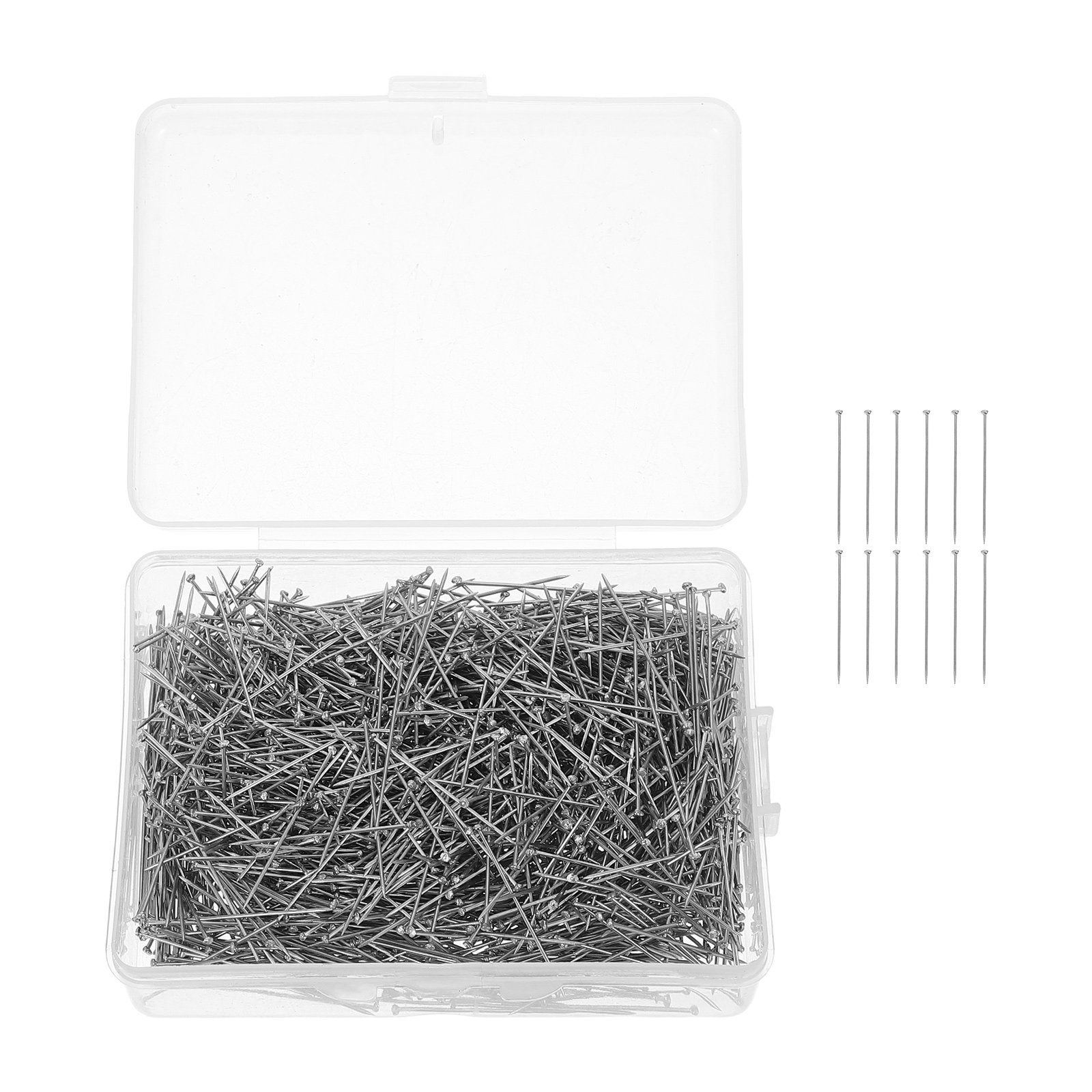 หมุดหัวแบนสแตนเลส 1600 ชิ้น สำ - Jewelry Making Head Pins บทวิจารณ์และราคา