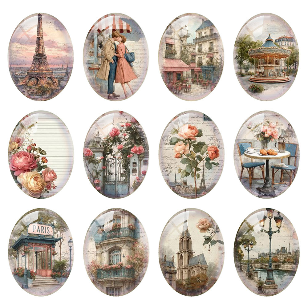 คาโบชองแก้วรูปทรงกลม/วงรี/สี่เ - Jewelry Making Paris บทวิจารณ์และราคา