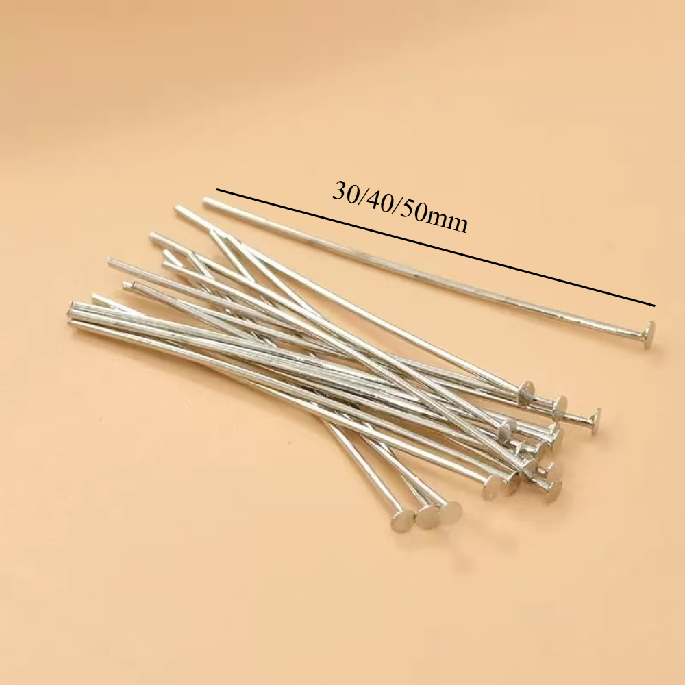 เข็มหัวเหล็กขนาด 30/40/50 มม.  - Jewelry Making Head Pins บทวิจารณ์และราคา