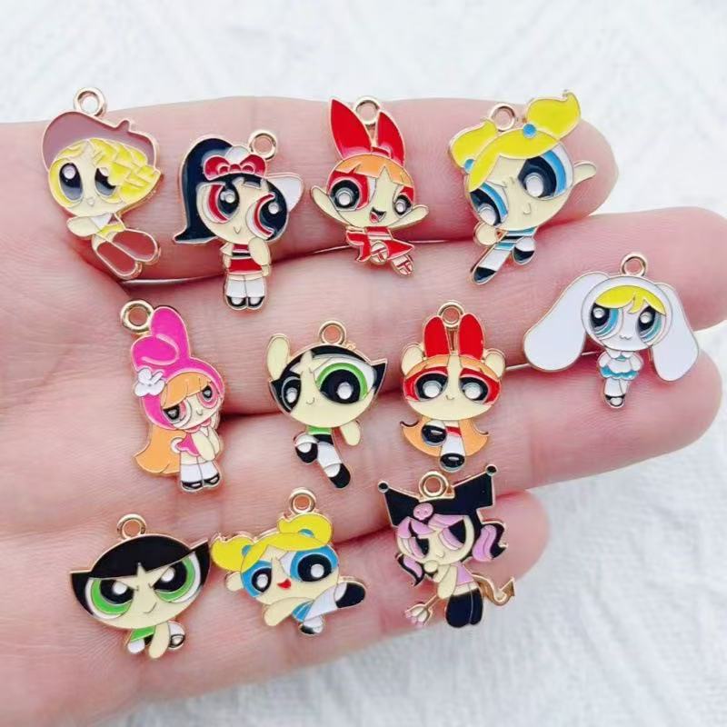 จี้รูปการ์ตูนสาวน้อยเคลือบน้ำม - Jewelry Making Accessories บทวิจารณ์และราคา