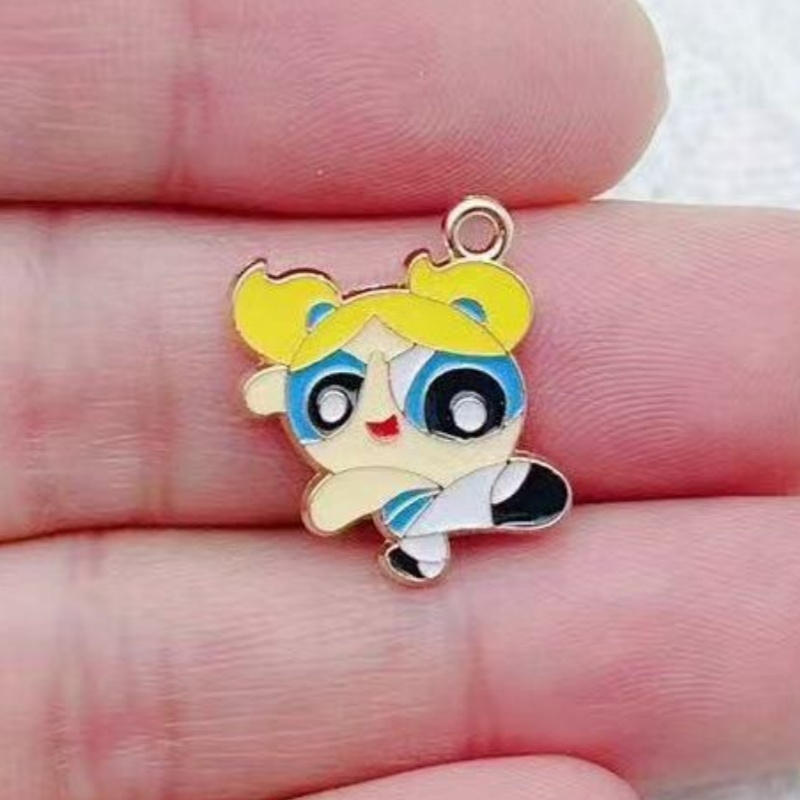 จี้รูปการ์ตูนสาวน้อยเคลือบน้ำม - Jewelry Making Accessories บทวิจารณ์และราคา