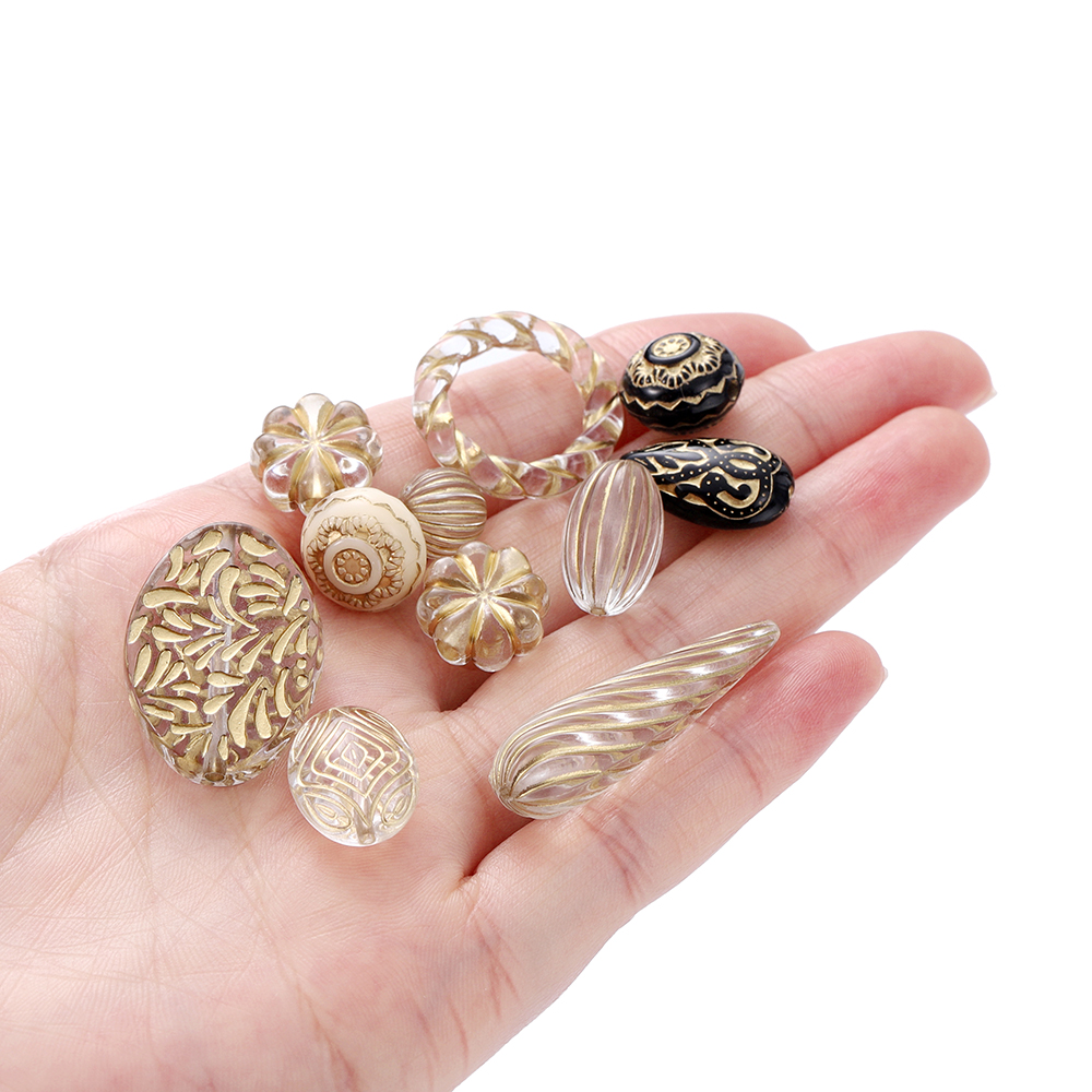20 ชิ้น ลูกปัดอะคริลิคทรงแบนลา - Jewelry Making Drawing บทวิจารณ์และราคา