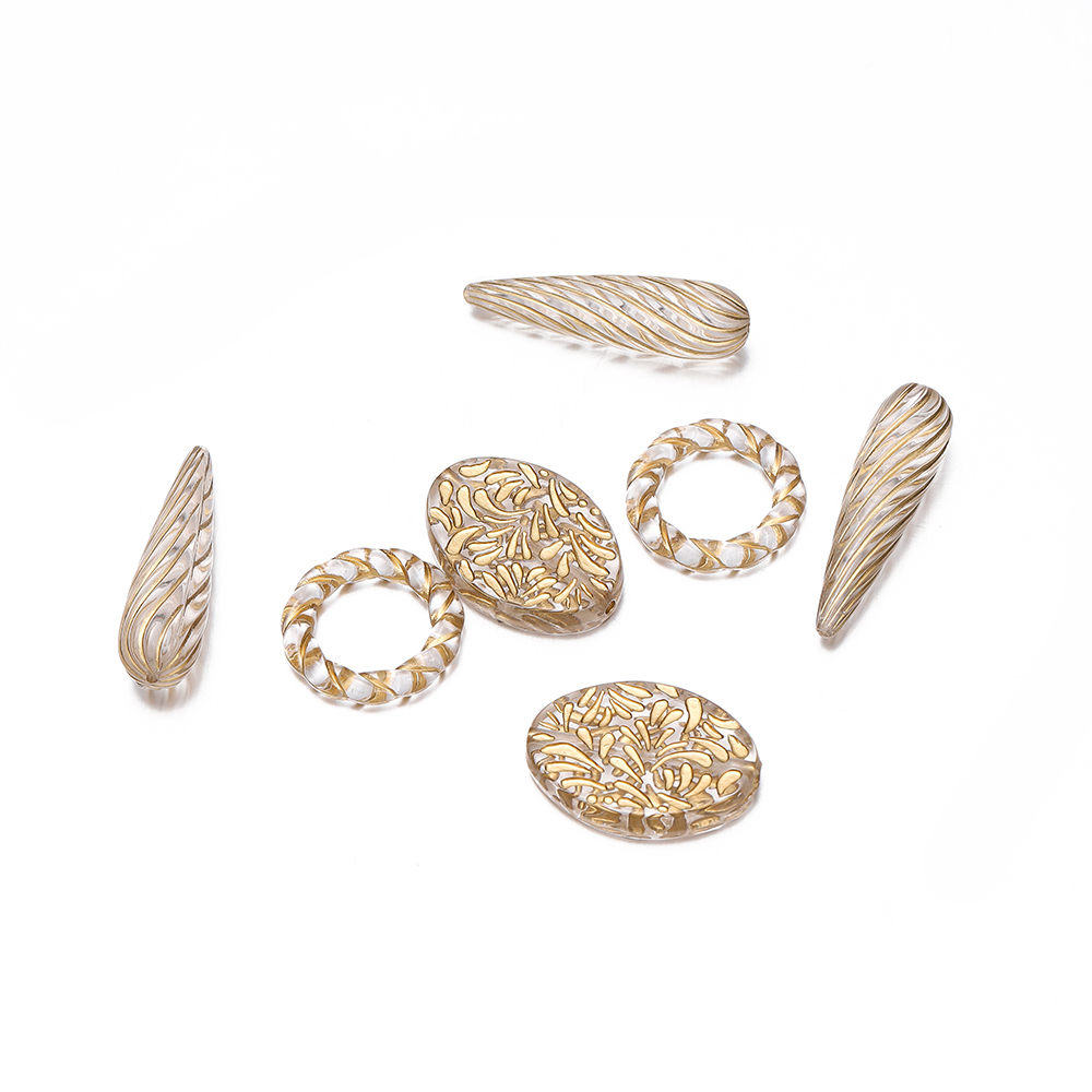 20 ชิ้น ลูกปัดอะคริลิคทรงแบนลา - Jewelry Making Drawing บทวิจารณ์และราคา