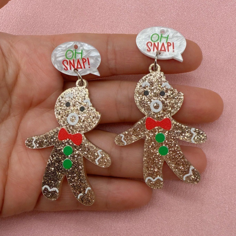 จี้รูปคนขนมปังขิงน่ารัก 10 ชิ้ - Jewelry Making Accessories บทวิจารณ์และราคา