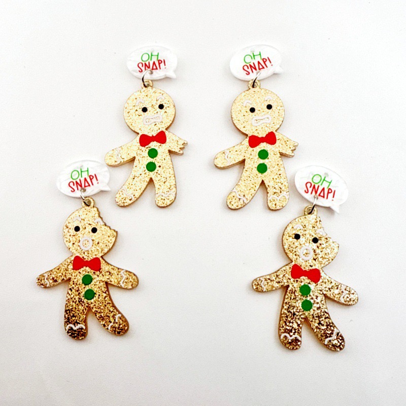จี้รูปคนขนมปังขิงน่ารัก 10 ชิ้ - Jewelry Making Accessories บทวิจารณ์และราคา