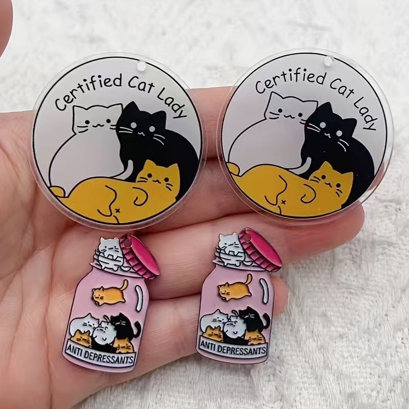 จี้อะคริลิคแมวน่ารัก 10 ชิ้น,  - Jewelry Making Accessories บทวิจารณ์และราคา