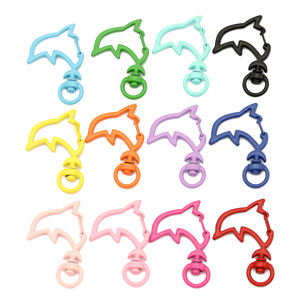 ตะขอเกี่ยวโลหะรูปปลาโลมาสีลูกก - Jewelry Making Metal Supplies บทวิจารณ์และราคา
