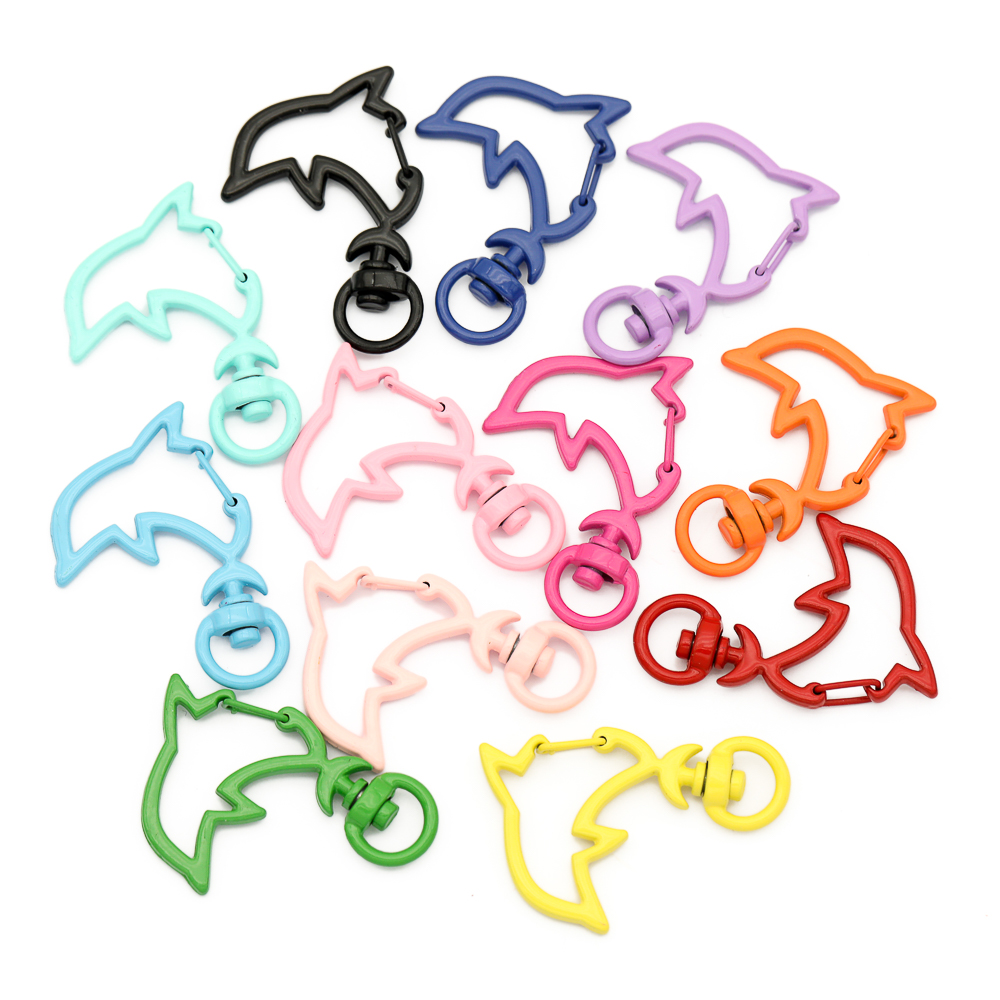 ตะขอเกี่ยวโลหะรูปปลาโลมาสีลูกก - Jewelry Making Metal Supplies บทวิจารณ์และราคา