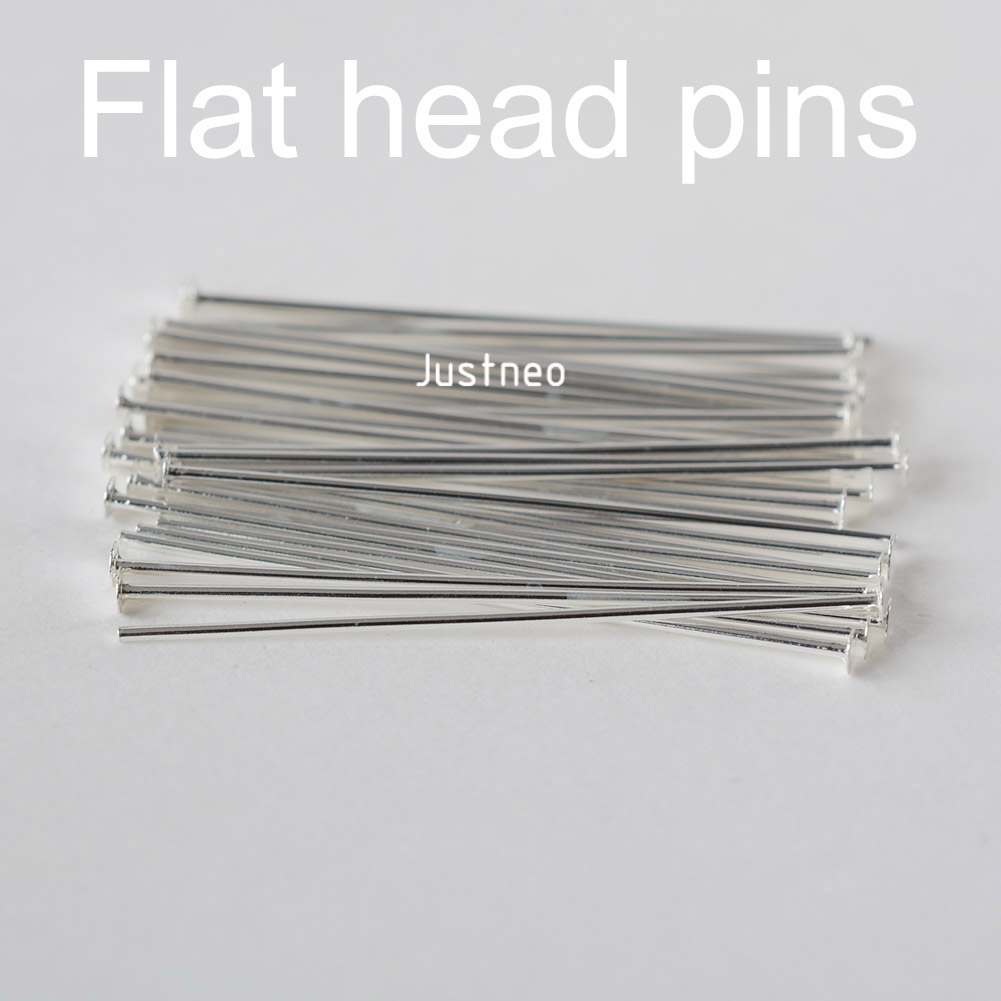 เข็มเงินแท้ 925 หัวแบน, เข็มเง - Jewelry Making Head Pins บทวิจารณ์และราคา