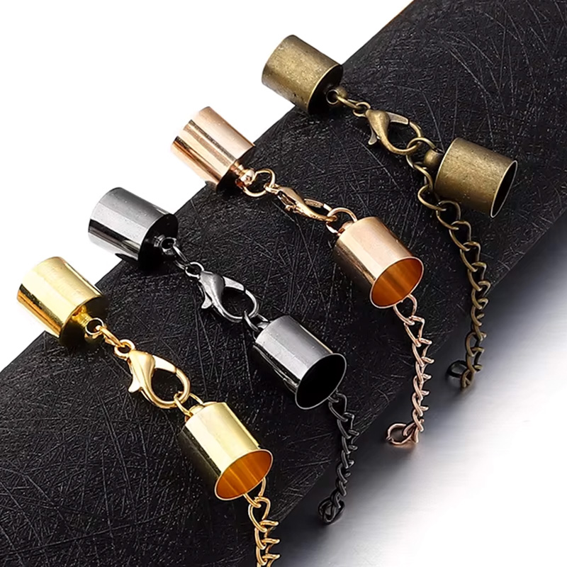 ฝาครอบสายหนัง 10 ชุดพร้อมตัวล็ - Jewelry Making Brass บทวิจารณ์และราคา