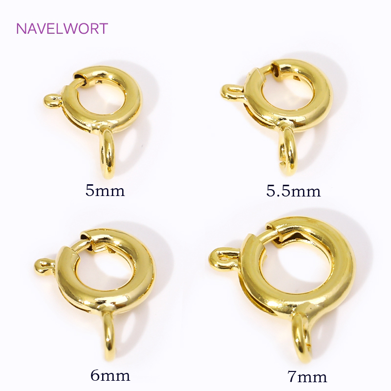 ตัวล็อคแบบสปริงทองเหลืองชุบทอง - Jewelry Making Metal Supplies บทวิจารณ์และราคา
