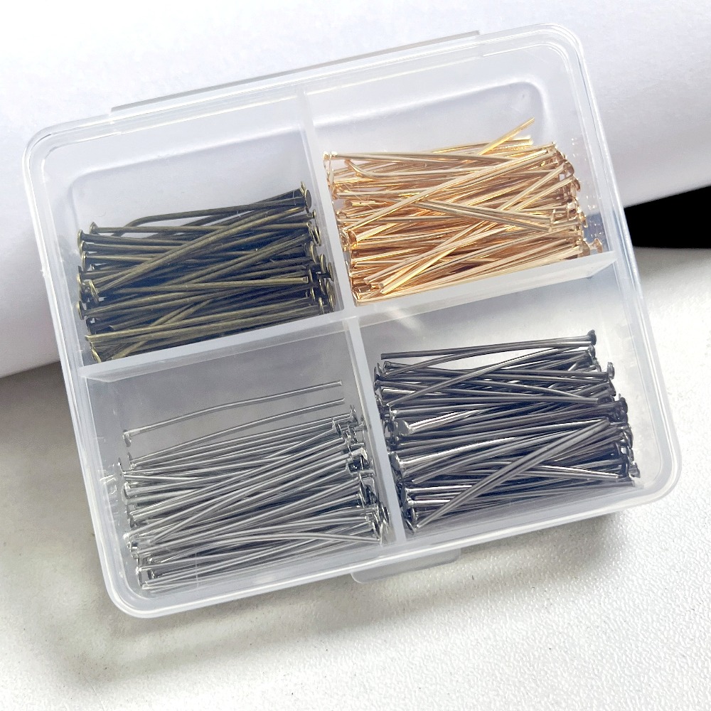 หมุดหัวเหล็กแบบผสม 400 ชิ้น ขน - Jewelry Making Head Pins บทวิจารณ์และราคา