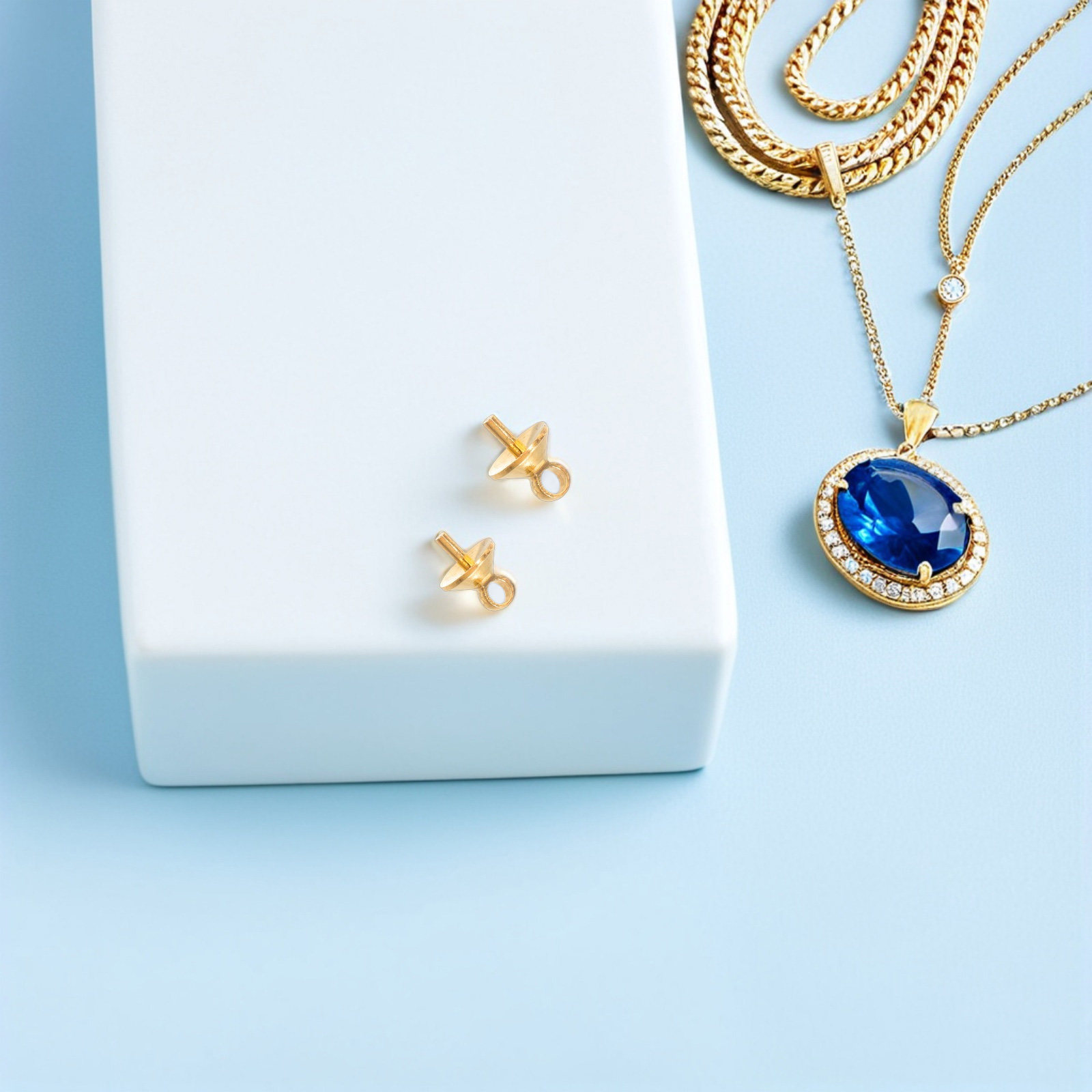 100 ชิ้น ตัวยึดห่วงทองแดงแบบเจ - Jewelry Making Drill บทวิจารณ์และราคา