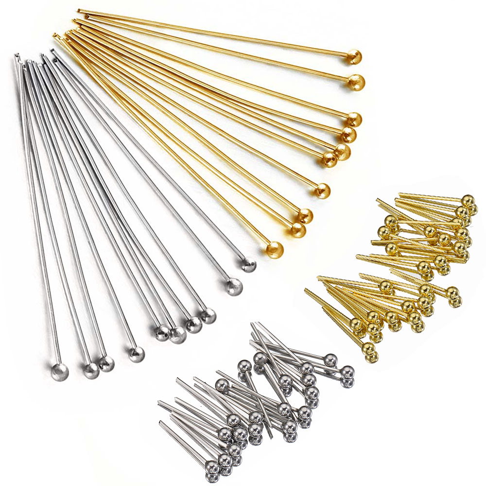 50 ชิ้น/ล็อต 12 14 16 20 25 30 - Jewelry Making Head Pins บทวิจารณ์และราคา