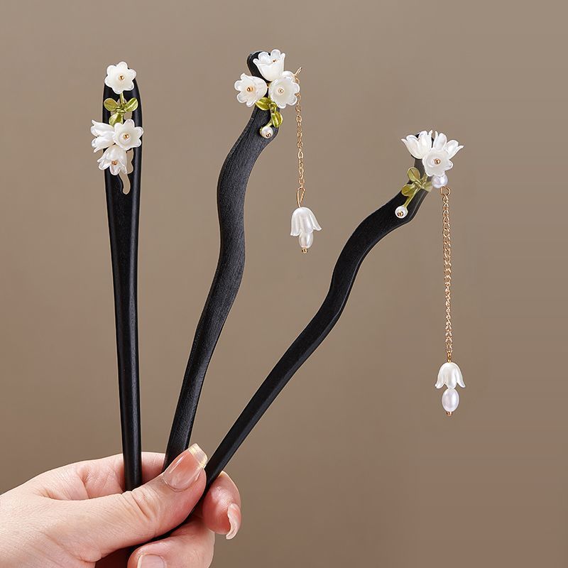 กิ๊บติดผมไม้รูปดอกไม้สไตล์วินเ - Jewelry Making Adults บทวิจารณ์และราคา