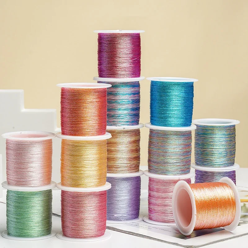 0.2มม.ที่มีสีสันทองด้ายสายคล้อ - Jewelry Making Event บทวิจารณ์และราคา