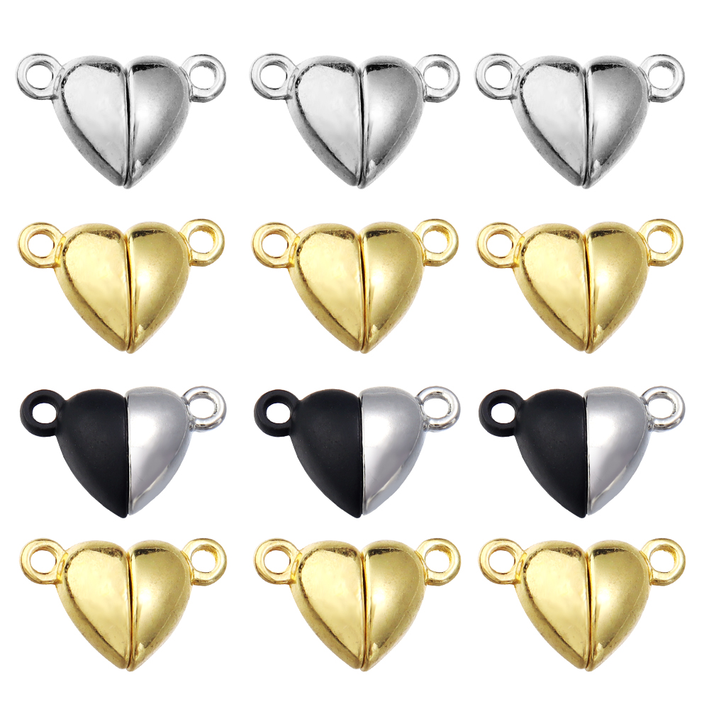 ตัวล็อคแม่เหล็กรูปหัวใจโลหะผสม - Jewelry Making Brass บทวิจารณ์และราคา