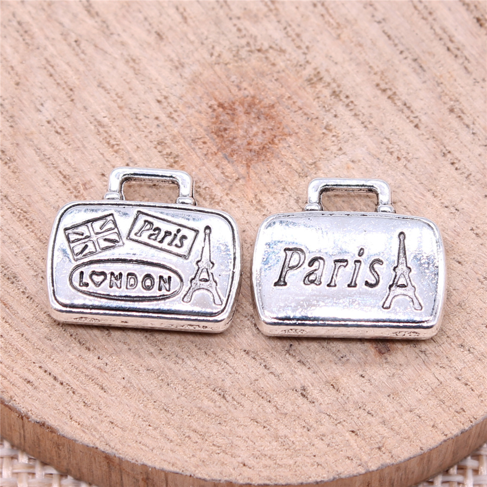 WYSIWYG 5ชิ้น16x14มม. สีเงินโบ - Jewelry Making Paris บทวิจารณ์และราคา