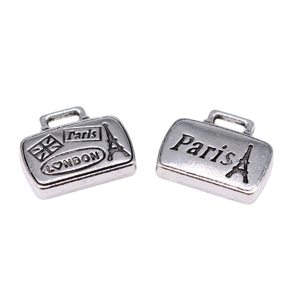 WYSIWYG 5ชิ้น16x14มม. สีเงินโบ - Jewelry Making Paris บทวิจารณ์และราคา