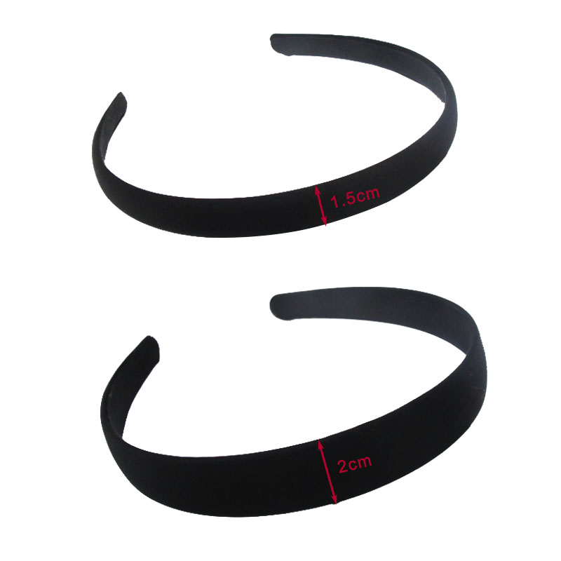 4pcs สีดําเรียบง่ายกว้างผม 1.5 - Jewelry Making Adults บทวิจารณ์และราคา