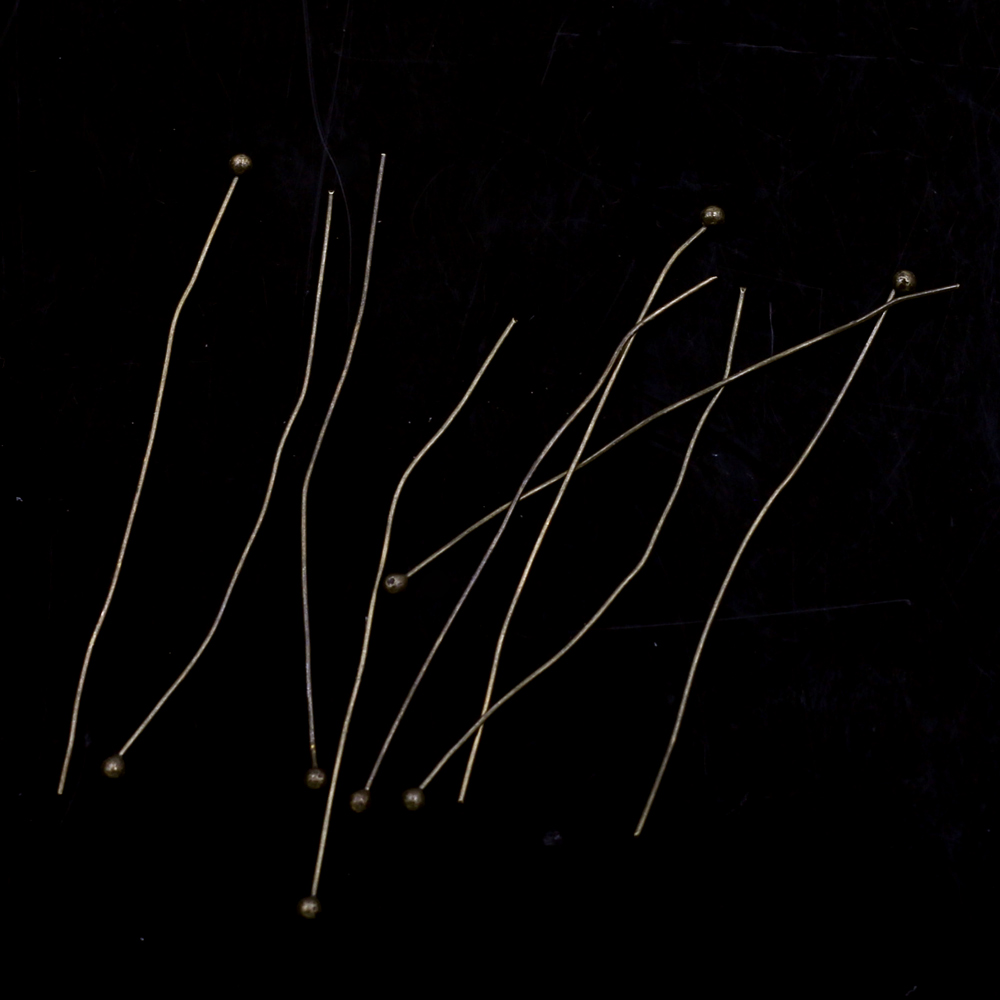 เข็มหัวบอลทองแดง 100 ชิ้น สีบร - Jewelry Making Head Pins บทวิจารณ์และราคา