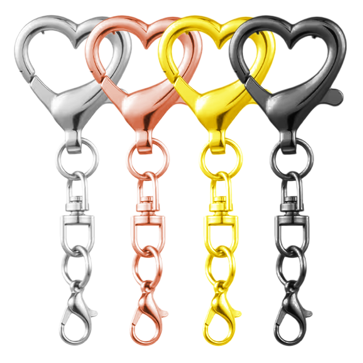 ตะขอเกี่ยวรูปหัวใจแบบหมุนได้ 5 - Jewelry Making Name บทวิจารณ์และราคา