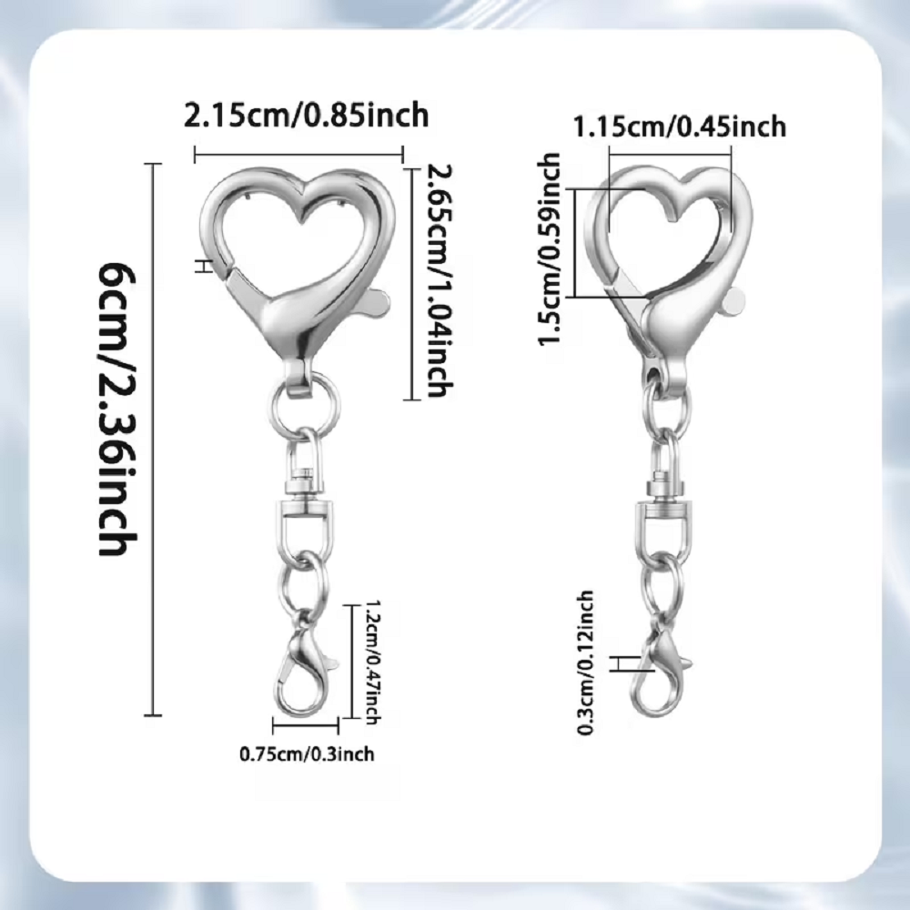ตะขอเกี่ยวรูปหัวใจแบบหมุนได้ 5 - Jewelry Making Name บทวิจารณ์และราคา