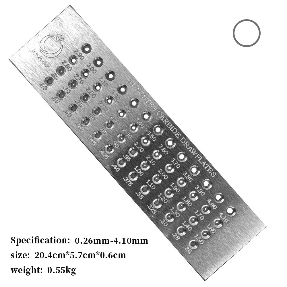 ทังสเตนคาร์ไบด์สายไฟ Drawplate - Jewelry Making Drawing บทวิจารณ์และราคา