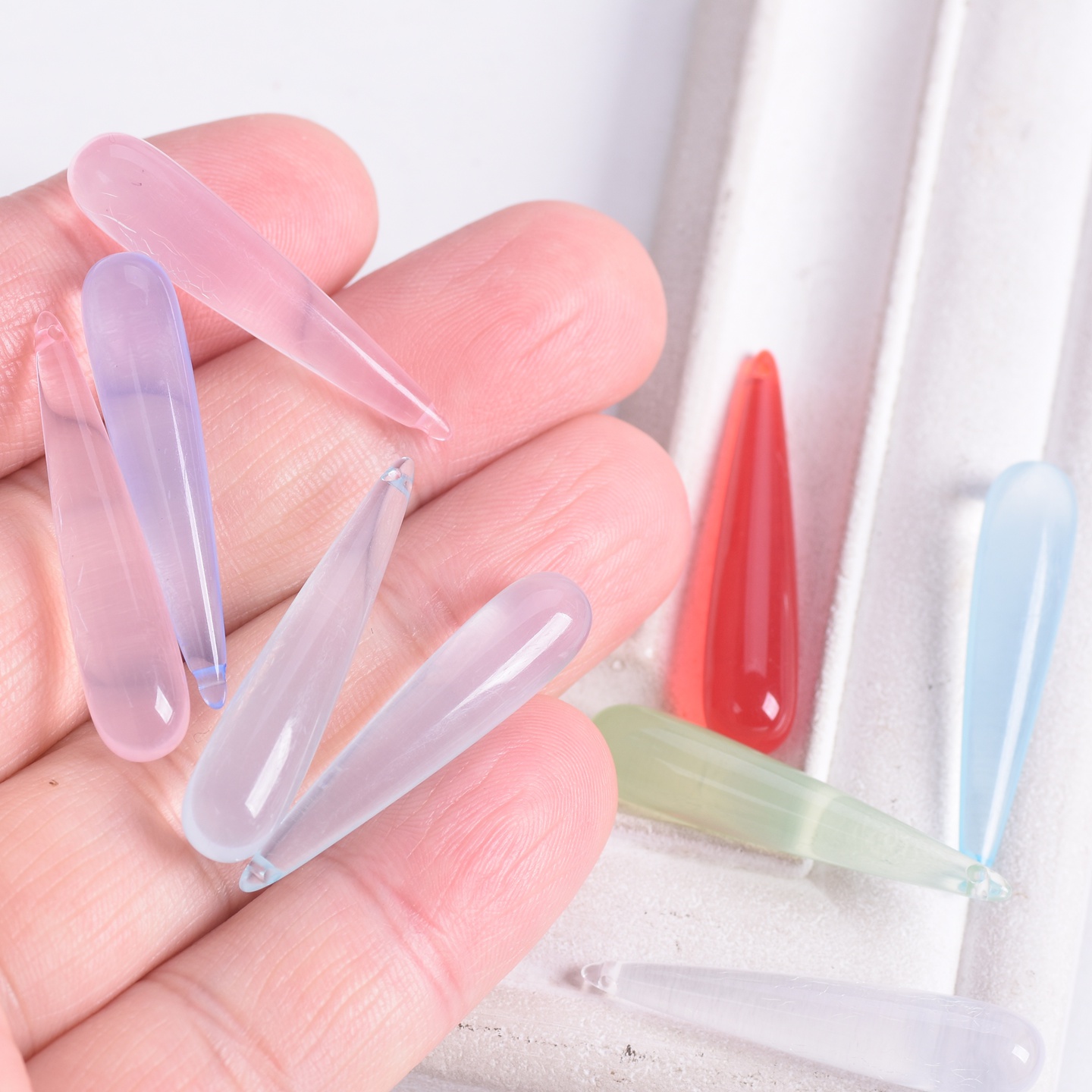จี้รูปหยดน้ำยาว 10 ชิ้น ขนาด 3 - Jewelry Making Drill บทวิจารณ์และราคา