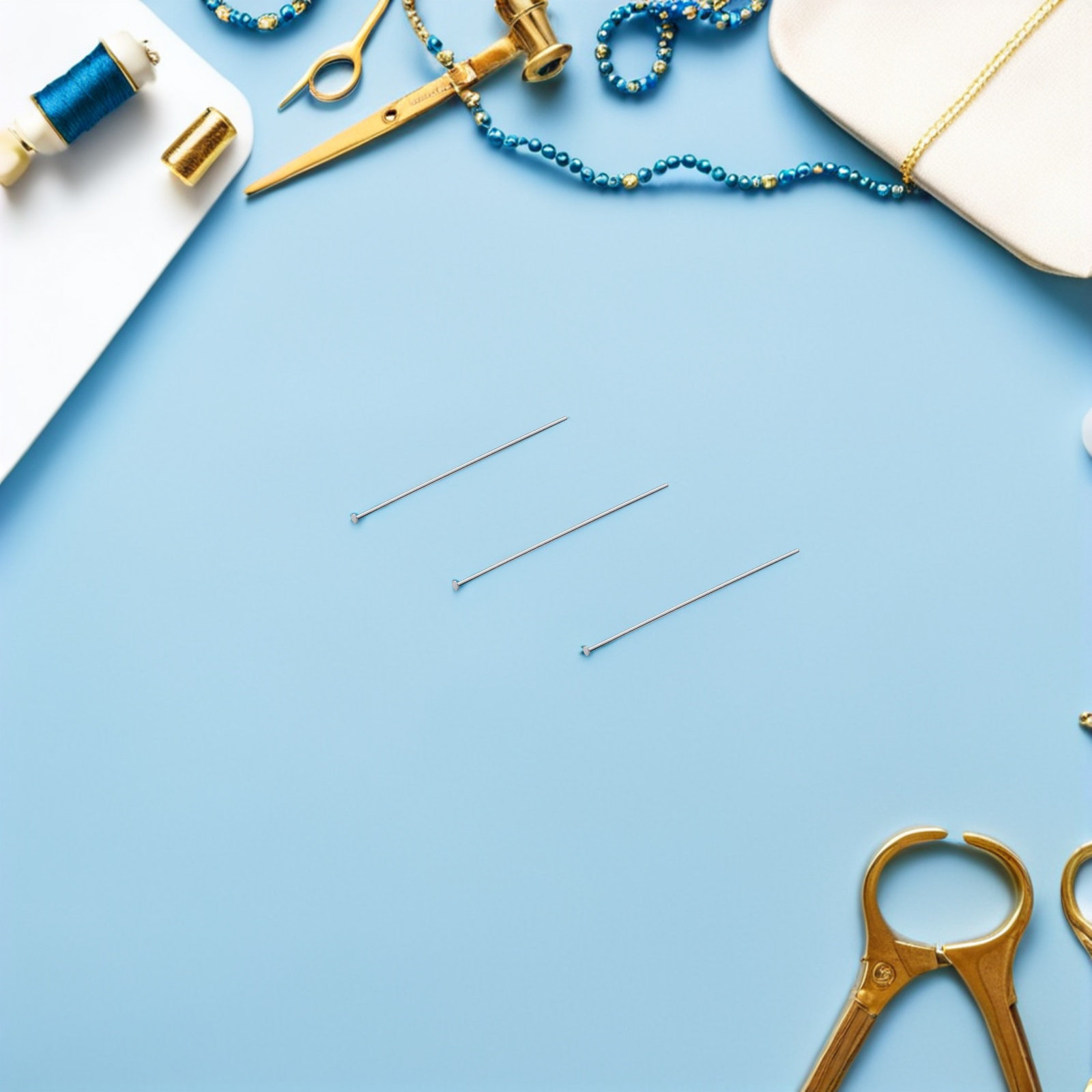 หมุดเหล็กกล้าไร้สนิม 300 ชิ้น  - Jewelry Making Head Pins บทวิจารณ์และราคา